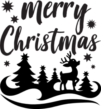 merry-christmas-trees-reindeer-holiday-free-svg-file-SvgHeart.Com