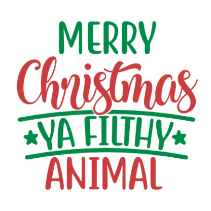 merry-christmas-ya-filthy-animal-holiday-free-svg-file-SvgHeart.Com