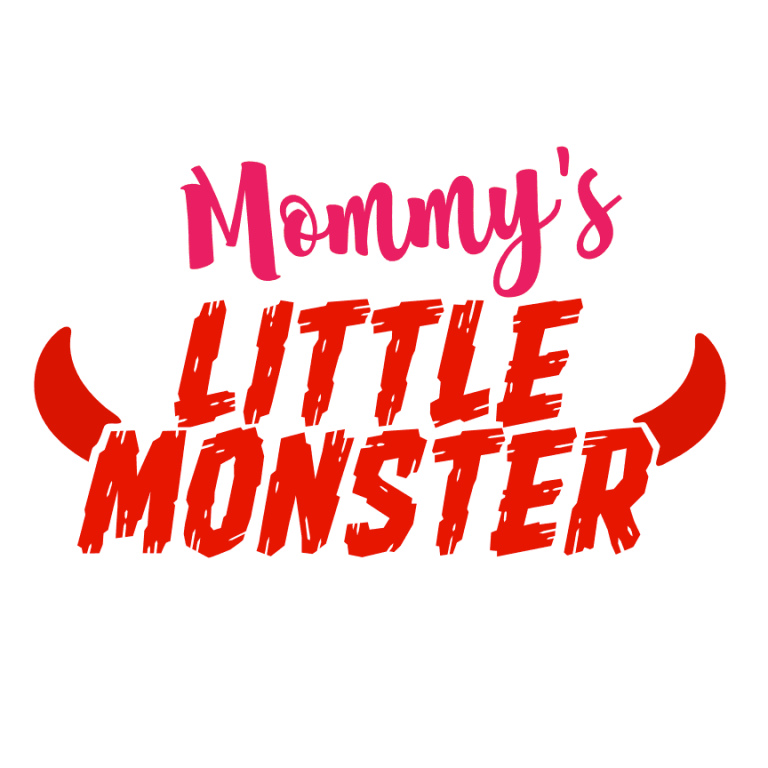 Mommy's Little Monster, Halloween Free Svg File - SVG Heart