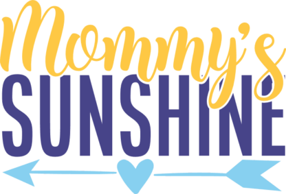 mommys-sunshine-arrow-with-heart-mom-and-baby-free-svg-file-SvgHeart.Com