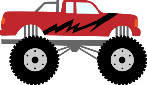 monster truck clipart - free svg file for members - SVG Heart