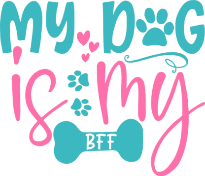 my-dog-is-my-bff-dog-bandana-pet-lover-free-svg-file-SvgHeart.Com