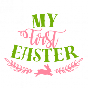 My First Easter, Newborn, Baby Onesie Free Svg File - SVG Heart