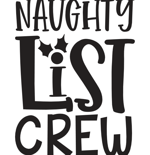 Naughty List Crew Free Svg File - SVG Heart