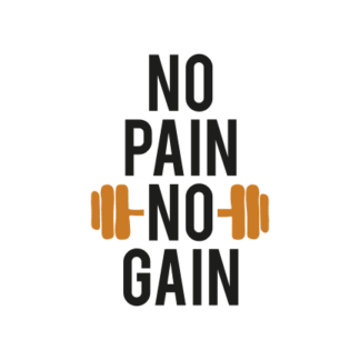 no-pain-no-gain-free-svg-file-SvgHeart.Com