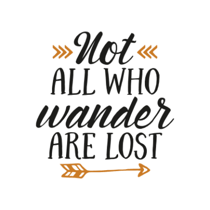 not all who wander are lost, camping free svg file - SVG Heart