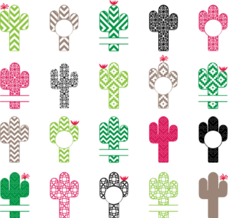 ornamental-cactus-monogram-bundle-succulent-free-svg-file-SvgHeart.Com