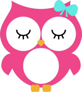 owl-with-bow-monogram-frame-baby-girl-design-free-svg-file-SvgHeart.Com
