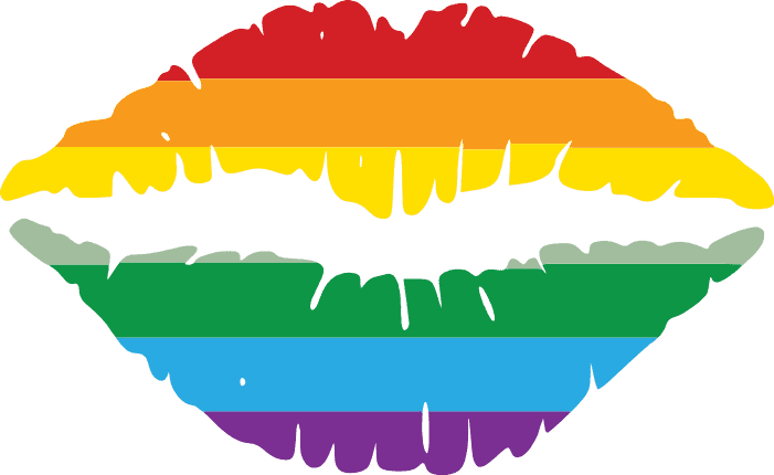Lgbt Pride Lips, Svg Vector Illustrations - free svg files for cricut