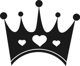 queen-crown-with-hearts-decorative-free-svg-file-SvgHeart.Com