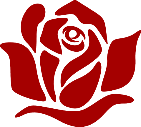 Rose Bloom, Flowers Free Svg File clipart images - SVG Heart