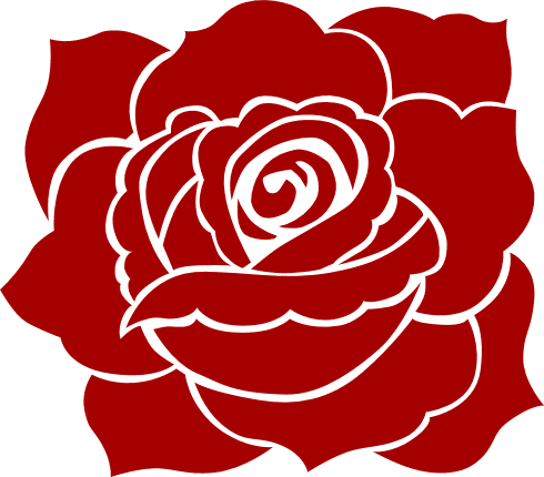 Rose Bloom, Flowers Free Svg File clipart images - SVG Heart