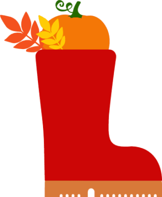 rubber-boots-with-pumpkin-fall-decoration-free-svg-file-SvgHeart.Com