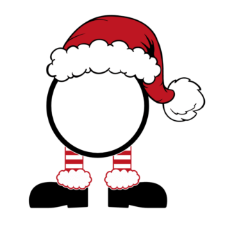 santa-hat-legs-monogram-christmas-free-svg-file-SvgHeart.Com