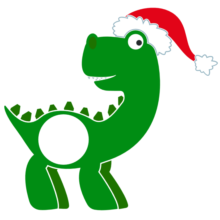 Santa Saurus Monogram Dinosaur Funny Christmas Free Svg File Svg Heart 5311