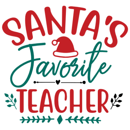 santas-favorite-teacher-funny-christmas-free-svg-file-SvgHeart.Com