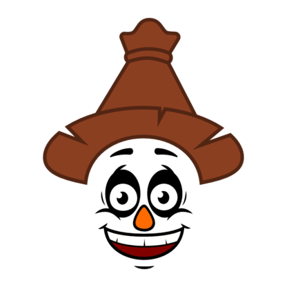 scare-crow-face-with-hat-farm-halloween-free-svg-file-SvgHeart.Com