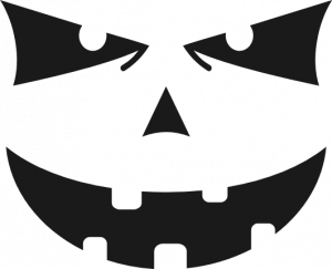 scary halloween pumpkin face, angry free svg file - SVG Heart