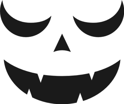 scary halloween pumpkin face free svg file - SVG Heart