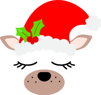 sleeping-chrismas-dog-with-santa-hat-holiday-free-svg-file-SvgHeart.Com