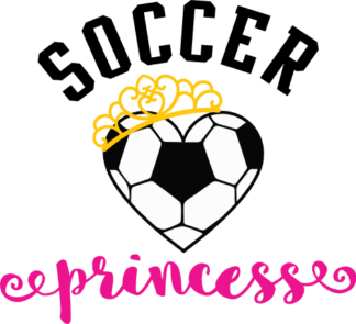 soccer-princess-heart-shape-ball-sport-fan-free-svg-file-SvgHeart.Com