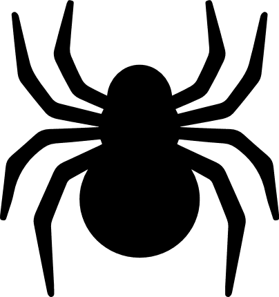 Spider Silhouette, Halloween Free Svg File clipart - SVG Heart