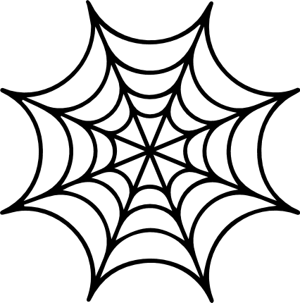Spider Web, Halloween Free Svg File clipart images - SVG Heart