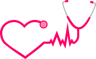 stethoscope-heart-wave-nursing-free-svg-file-SvgHeart.Com