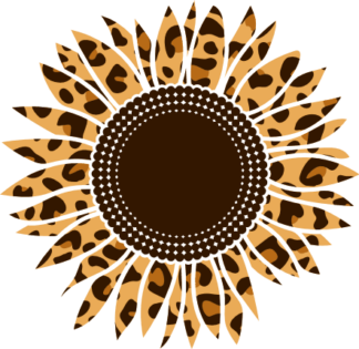sunflower-cheetah-pattern-decoration-free-svg-file-SvgHeart.Com