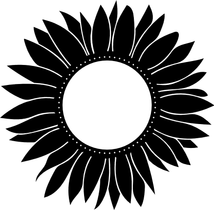 Flower Monogram Frame SVG Cut Files D2