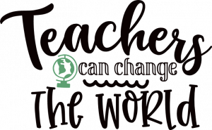 teachers can change the world, teaching free svg file - SVG Heart