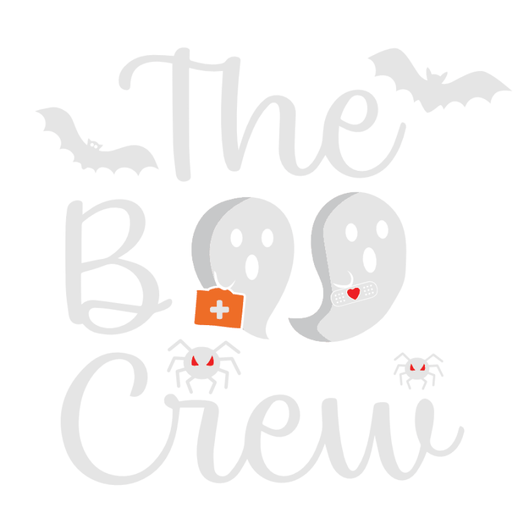 The Boo Crew Halloween Bat Halloween Spider Free Svg File Svg Heart 6042