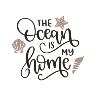 the-ocean-is-my-home-cone-starfish-nautical-free-svg-file-SvgHeart.Com