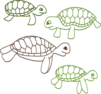 turtle-outline-bundle-ocean-sea-free-svg-file-SvgHeart.Com
