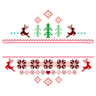 ugly-sweater-split-text-frame-christmas-free-svg-file-SvgHeart.Com