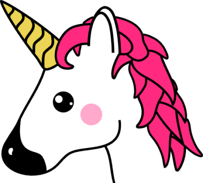 unicorn head, fantasy animal free svg file - SVG Heart