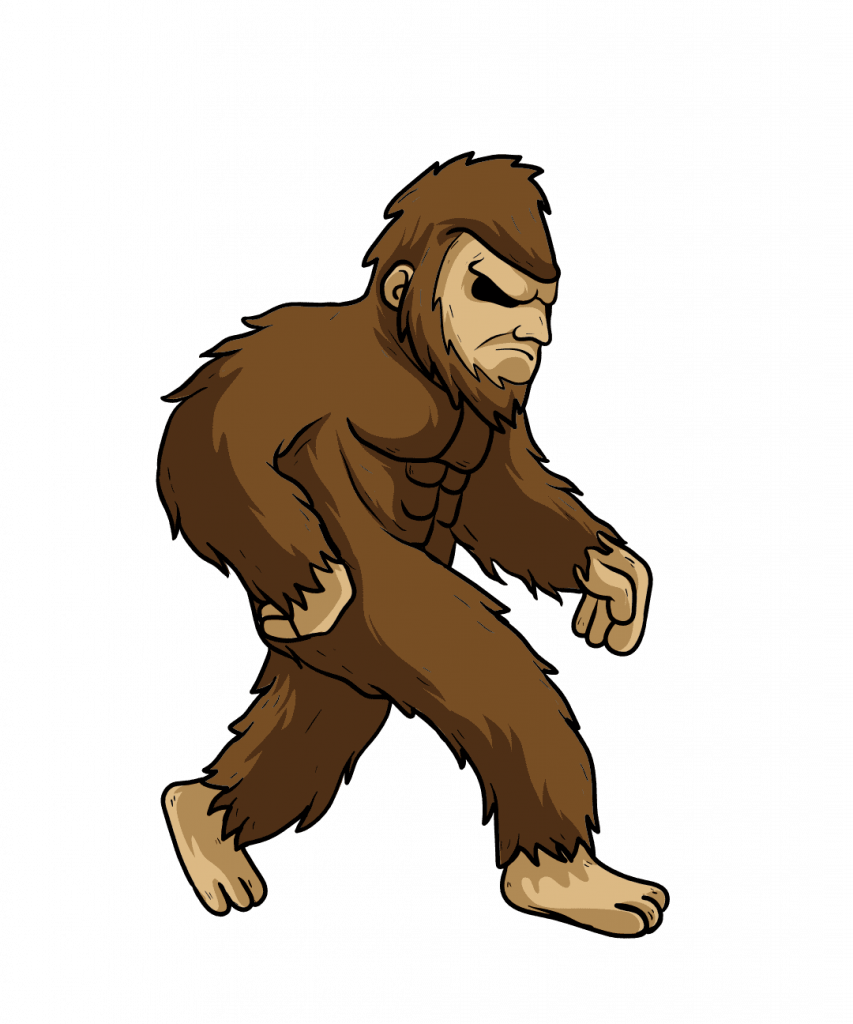 walking Big Foot, Sasquatch, yeti Free Svg File - SVG Heart