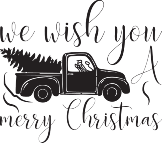 we-wish-you-a-merry-christmas-truck-with-tree-holiday-free-svg-file-SvgHeart.Com