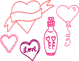 wedding-elements-bundle-wine-bottle-heart-free-svg-file-SvgHeart.Com