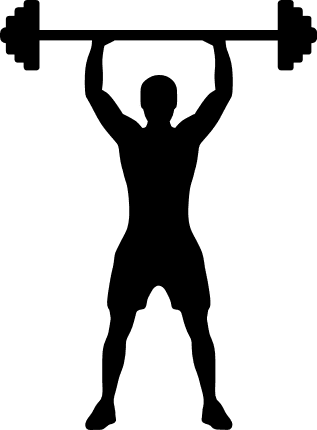 workout man silhouette, fitness, gym free svg file - SVG Heart
