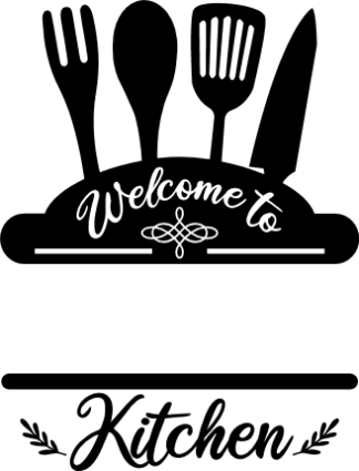 welcome-to-kitchen-split-text-frame-decorative-free-svg-file-SvgHeart.Com