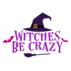 witches be crazy, halloween free svg file - SVG Heart