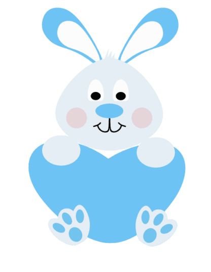 witting-bunny-with-heart-easter-free-svg-file-SvgHeart.Com