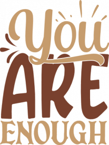 you are enough, inspirational free svg file - SVG Heart