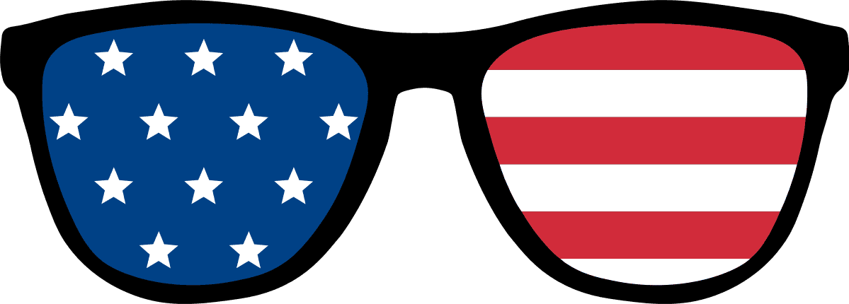 american flag glasses, USA, patriotic, 4th of July - free svg file for ...