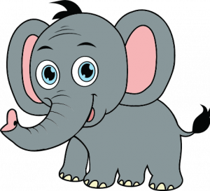 Cute Elephant Baby Clipart, Kids Room Decoration Free Svg File - Svg Heart