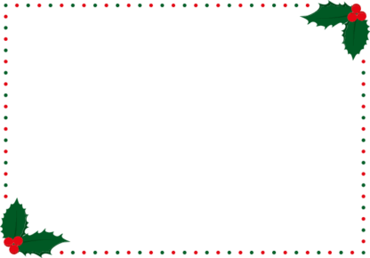 decorative-christmas-frame-with-holly-leaves-free-svg-file-SVGHEART.COM