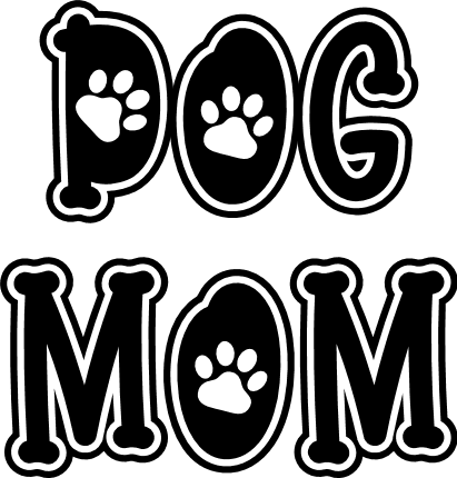 dog mom, paw prints, pet lover, puppy mama free svg file - SVG Heart