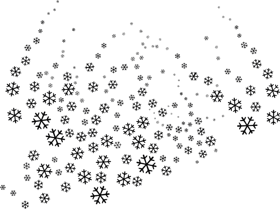 falling snowflakes, christmas, winter free svg file - SVG Heart