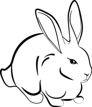 hare-rabbit-easter-decoration-free-svg-file-SVGHEART.COM